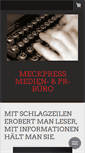 Mobile Screenshot of meckpress.de